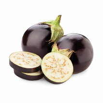 Black Round Eggplant from Royal Seed 
